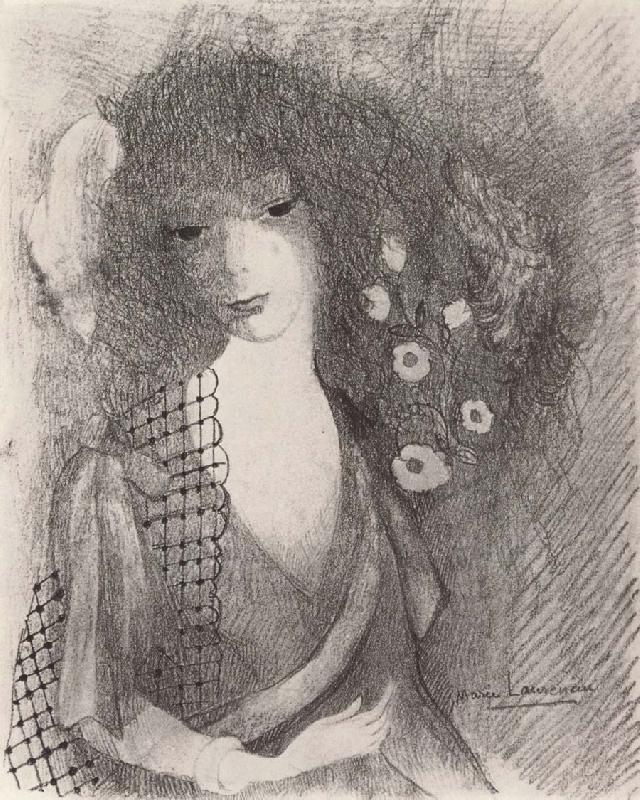 Woman wearing the shawl, Marie Laurencin